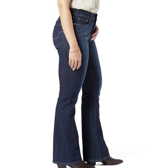 Levis Straus jeans country super cute hipster blue modern boot cut denim pants - Picture 1 of 16